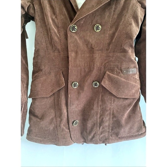 Burton DRYRIDE Jacket Snowboarding Ski Coat Brown Corduroy Women's‎ Size S - Picture 7 of 14